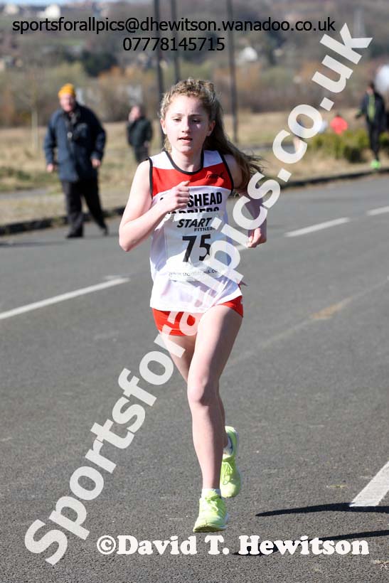 Under-15s boys and girls Elswick Harriers Good Friday Road Relays. Photo: David T. Hewitson/Sports for All Pics